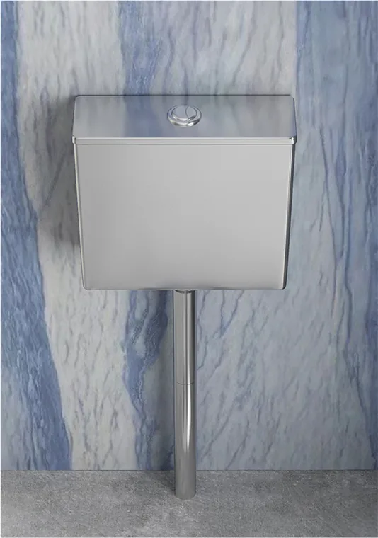 A stainless steel squatting pan designed for commercial bathroom, hospitality and public sanitary projects.
