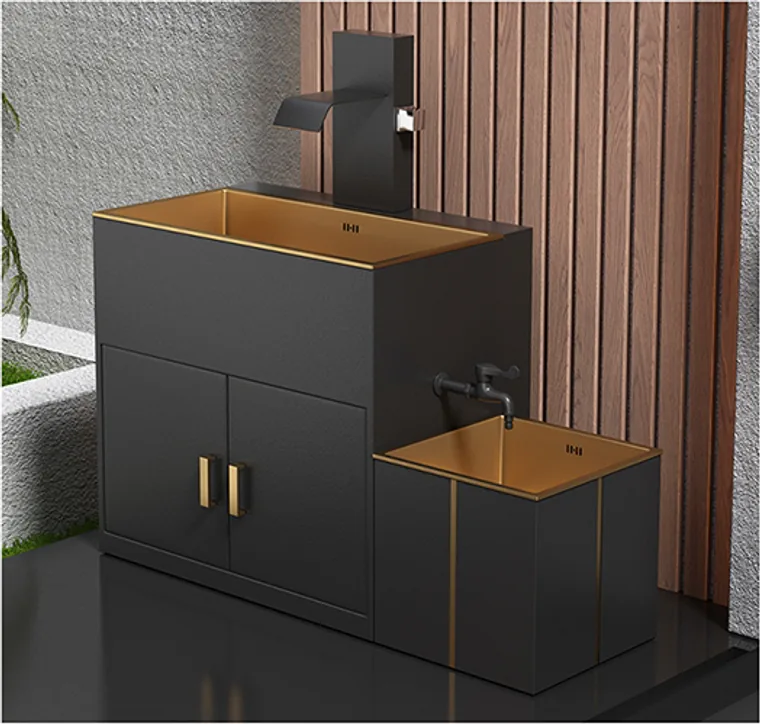 A stainless steel outdoor series designed for commercial bathroom, hospitality and public sanitary projects.