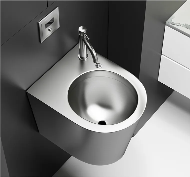 A stainless steel mop pool / vomiting pool designed for commercial bathroom, hospitality and public sanitary projects.