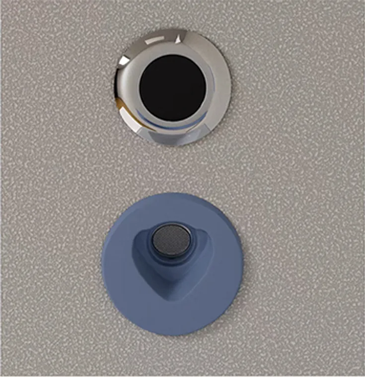 A stainless steel prison hardware designed for commercial bathroom, hospitality and public sanitary projects.